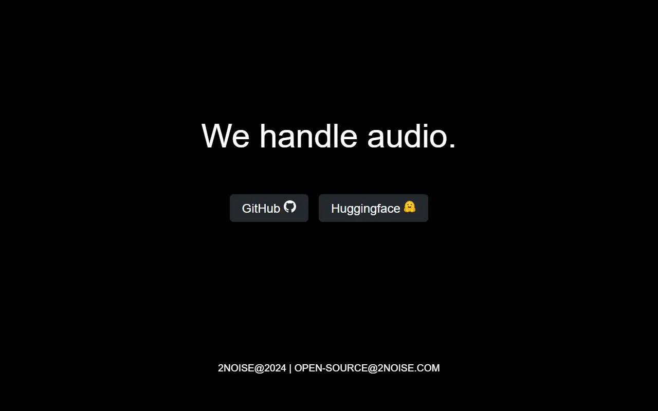 ChatTTS homepage screenshot
