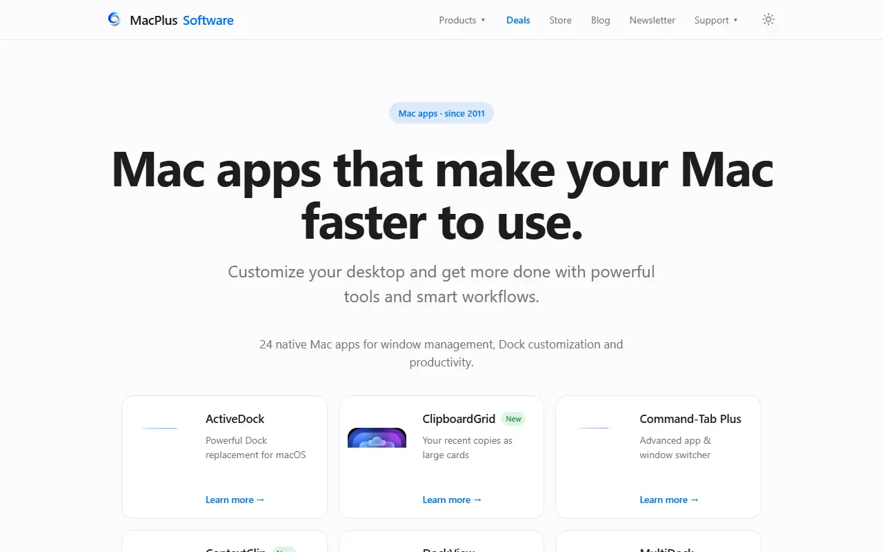 ActiveDock homepage screenshot