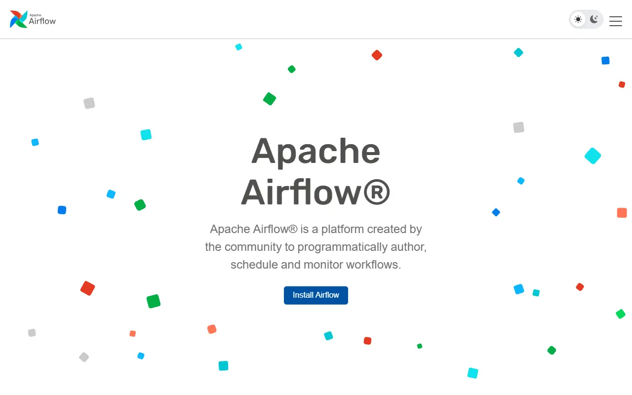 Airflow homepage screenshot