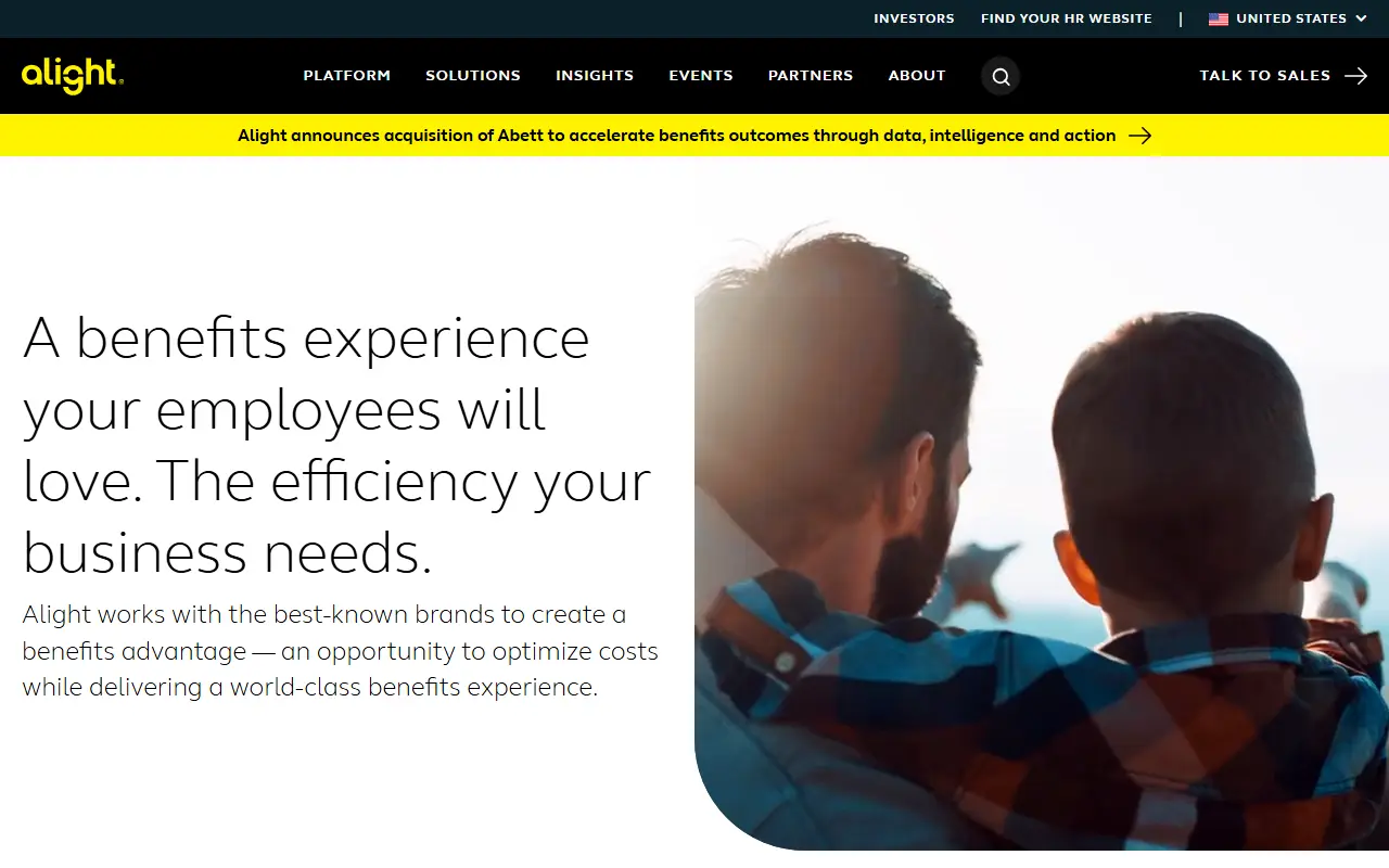 Alight homepage screenshot