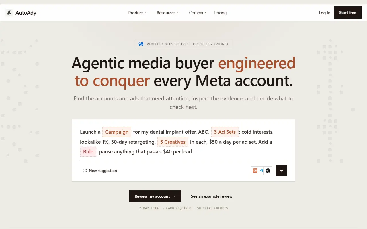 AutoAdy homepage screenshot