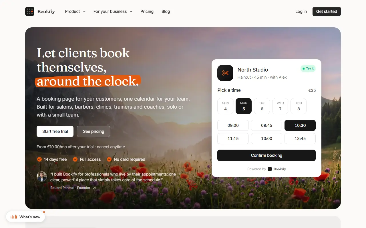 Bookify homepage screenshot