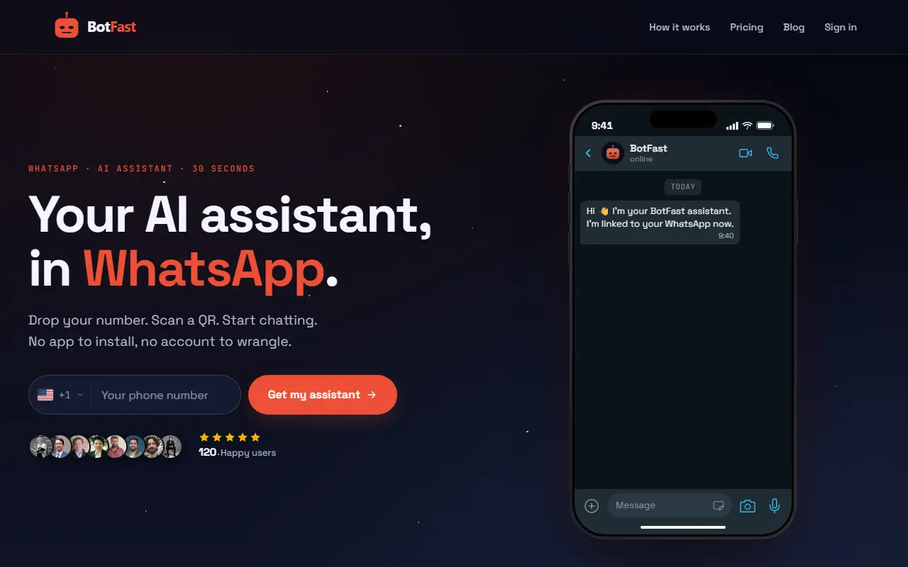 BotFast homepage screenshot