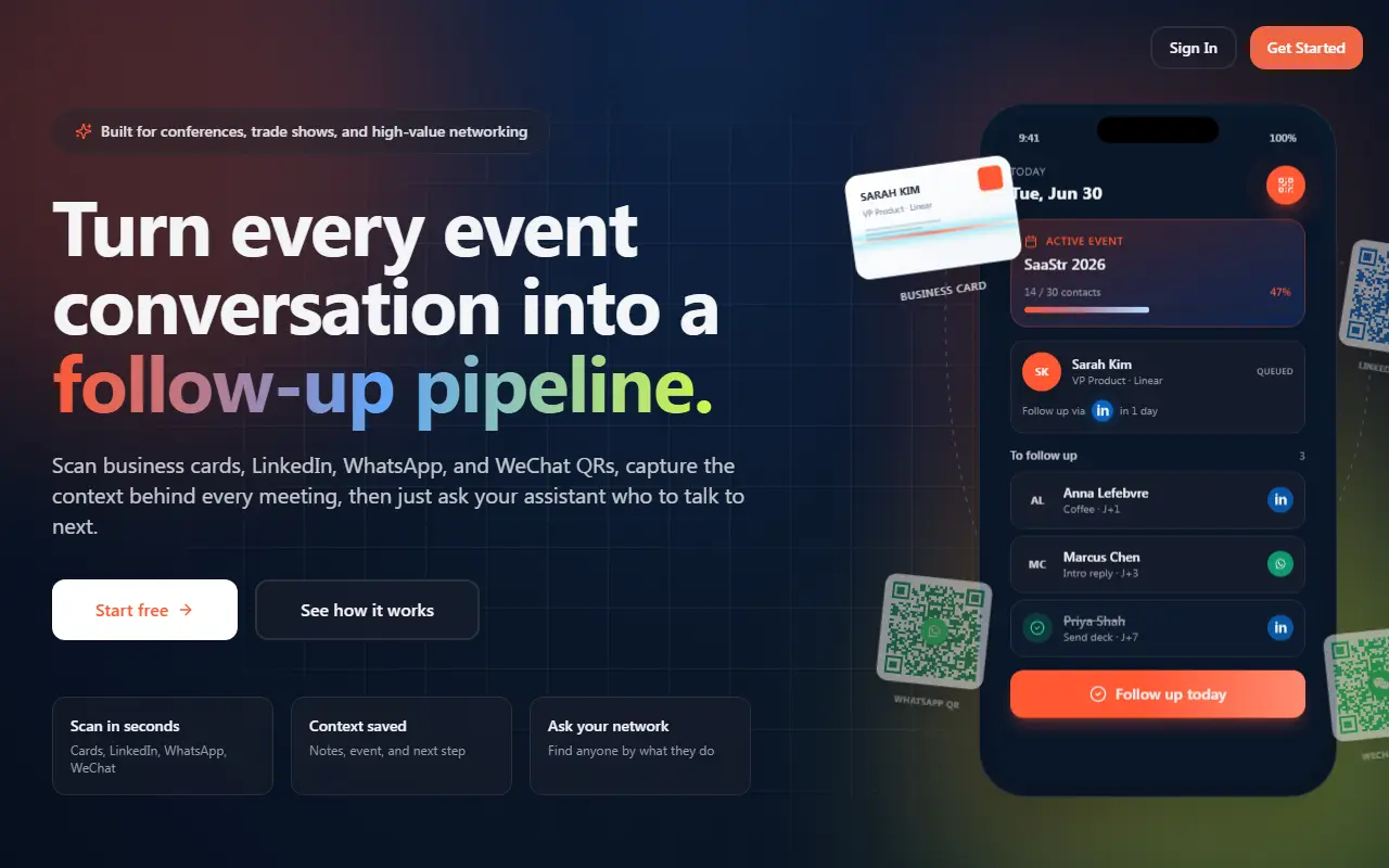 Card Context homepage screenshot