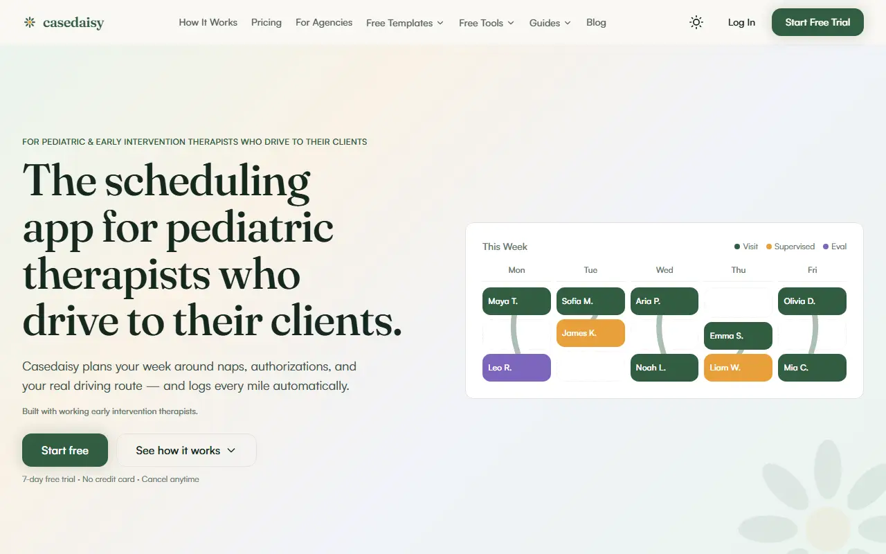 Casedaisy homepage screenshot