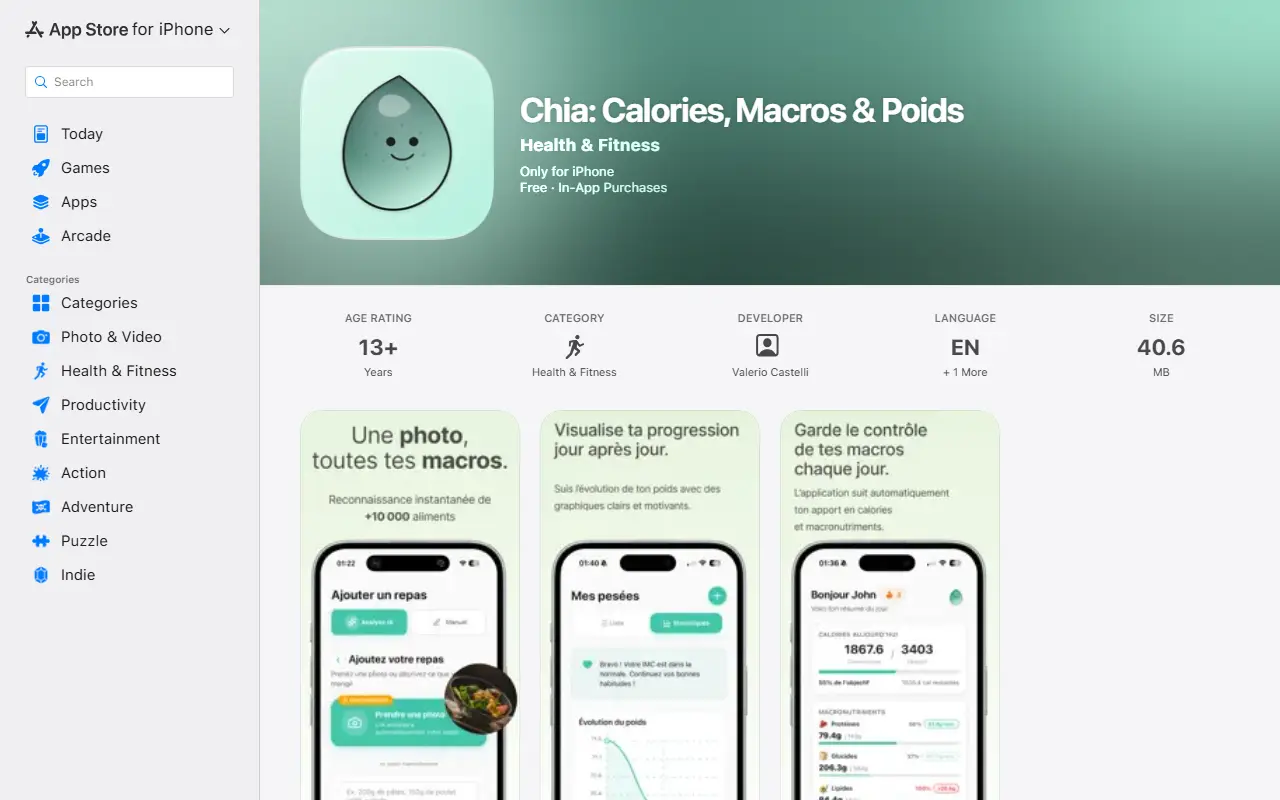 Chia homepage screenshot