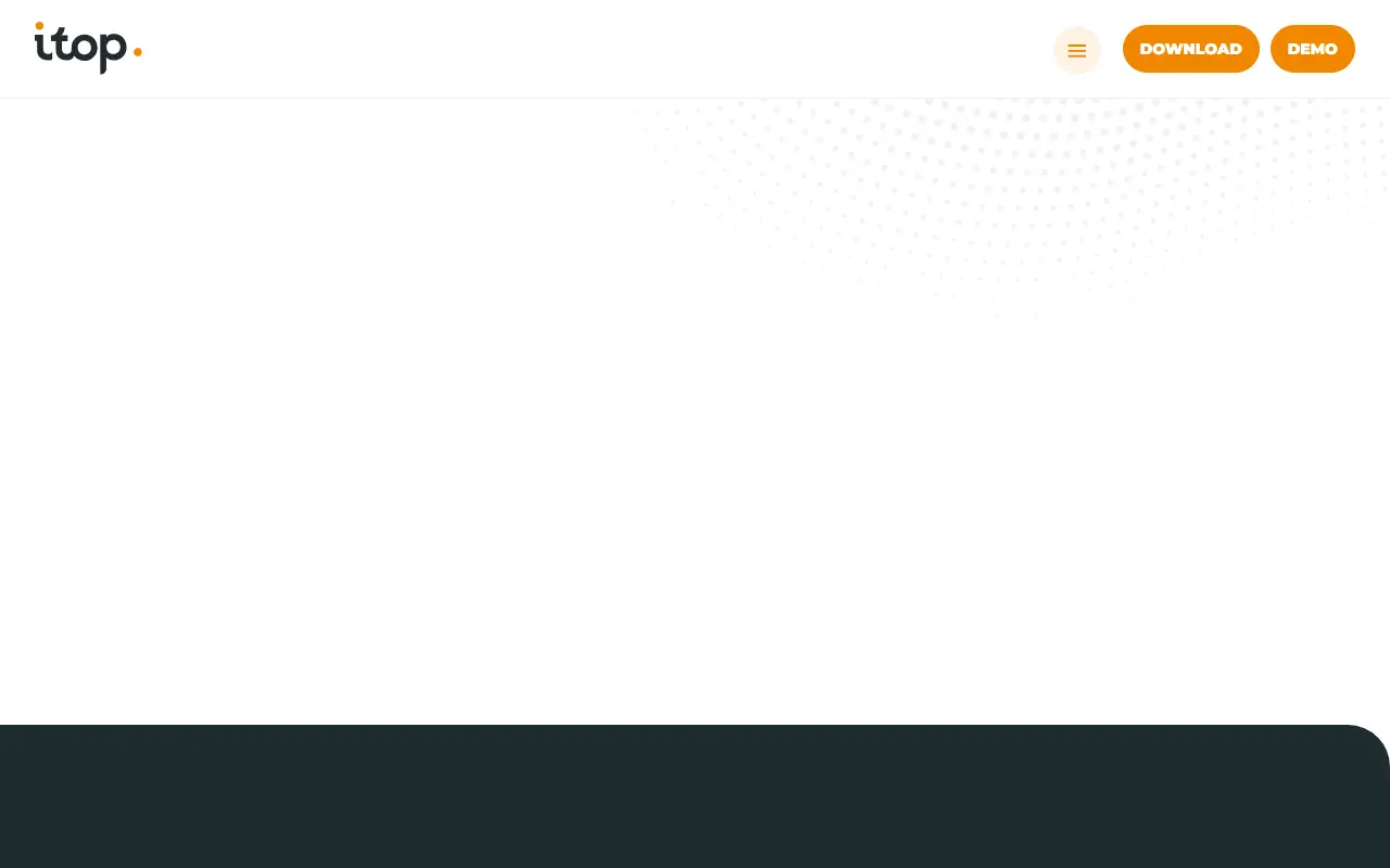 iTop homepage screenshot