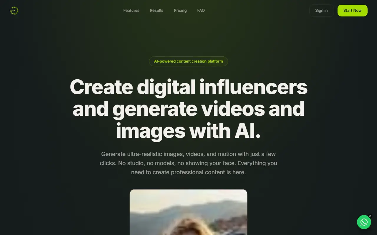 GERAEW AI homepage screenshot