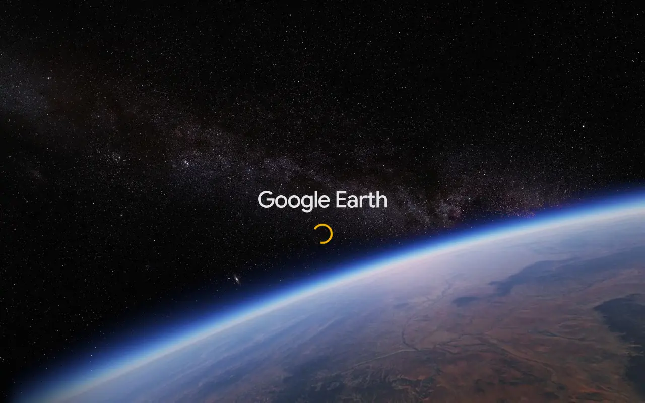 Google Earth homepage screenshot