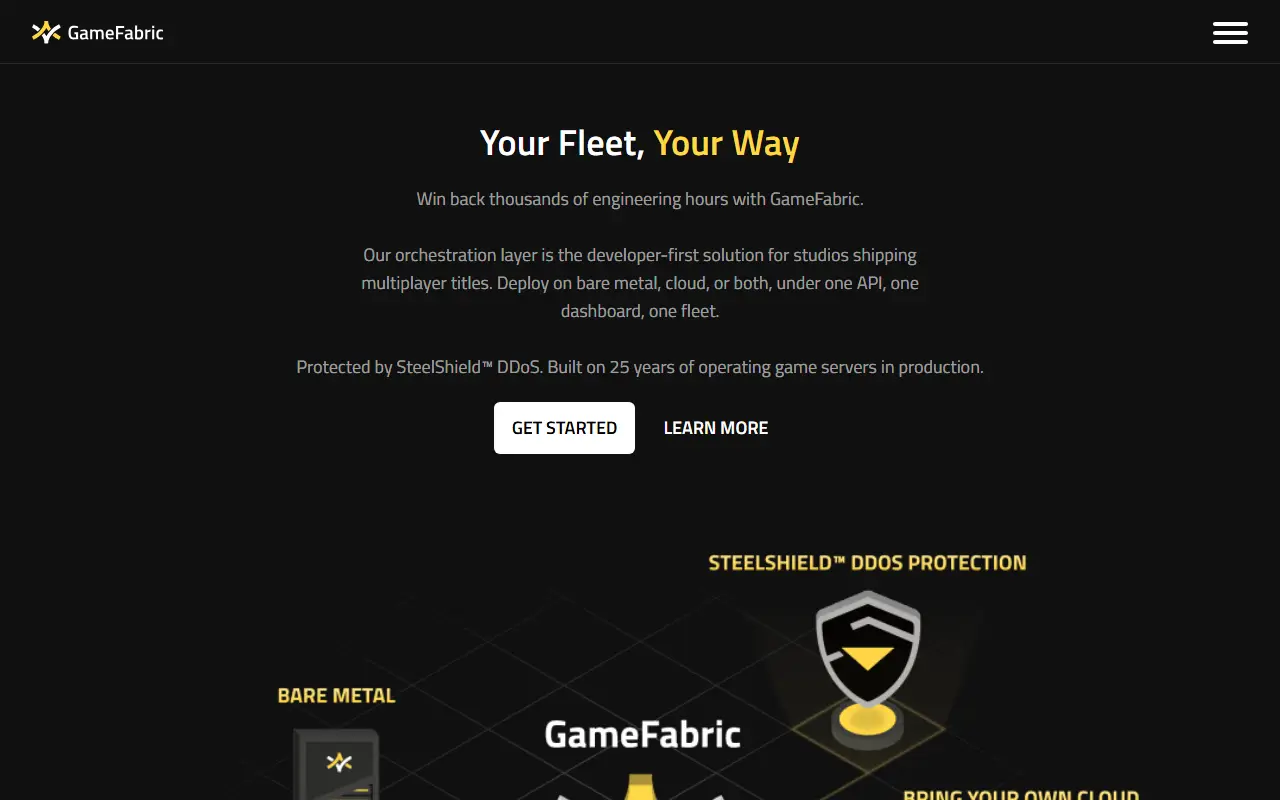 Hathora homepage screenshot