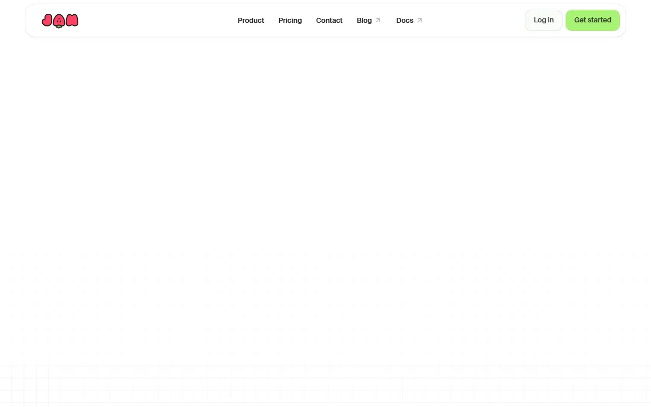 Jam homepage screenshot
