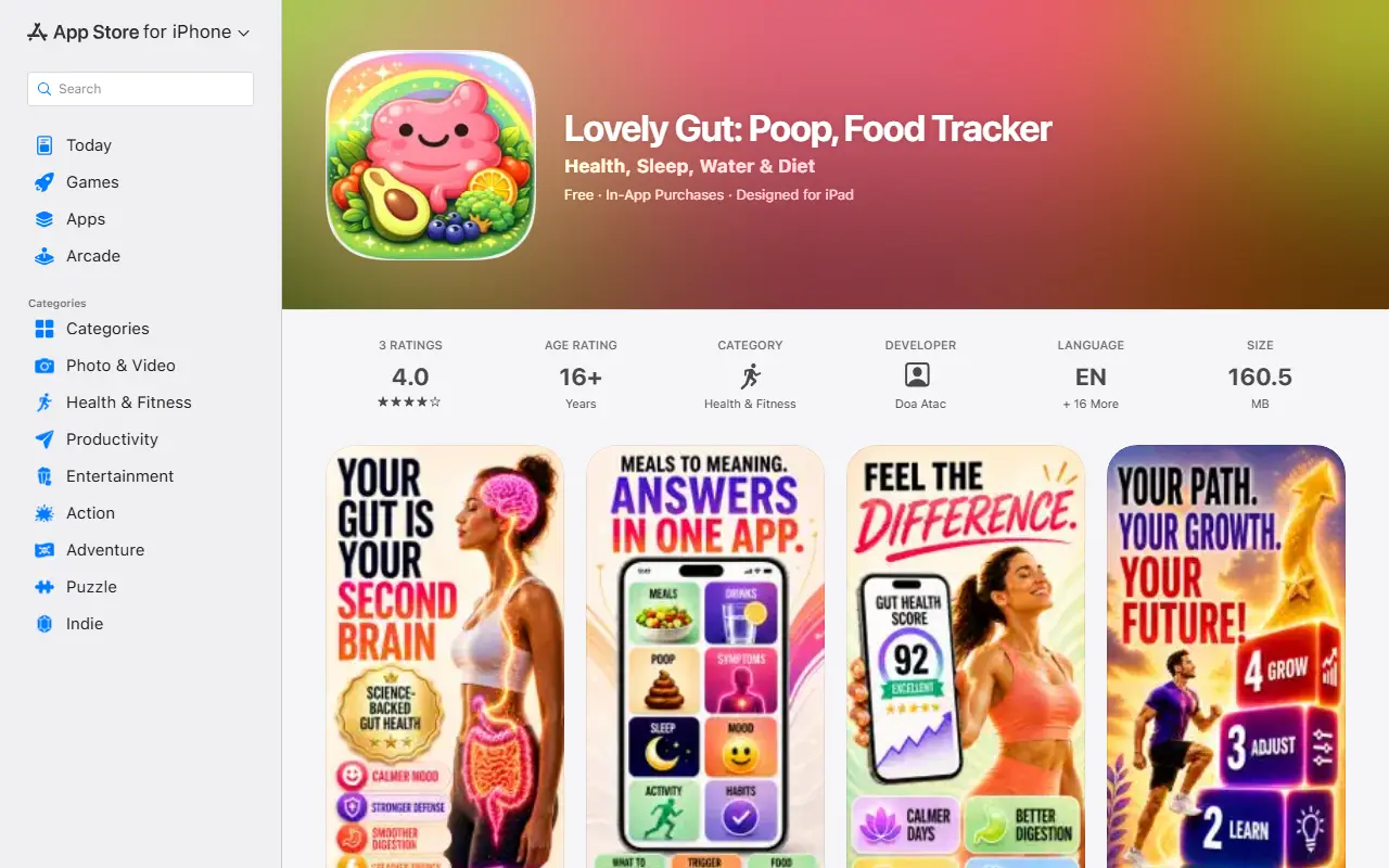 Lovely Gut homepage screenshot