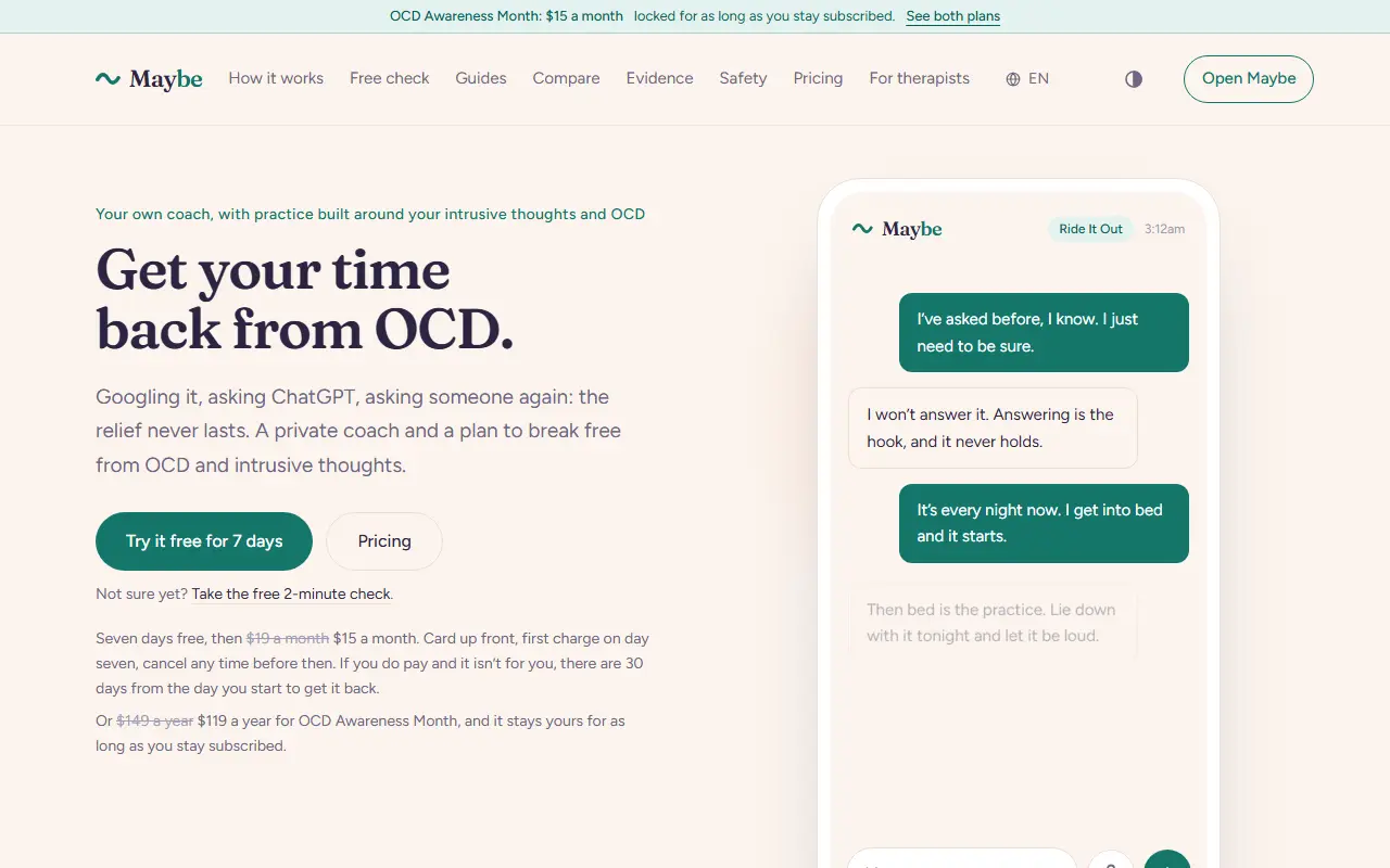Maybe homepage screenshot