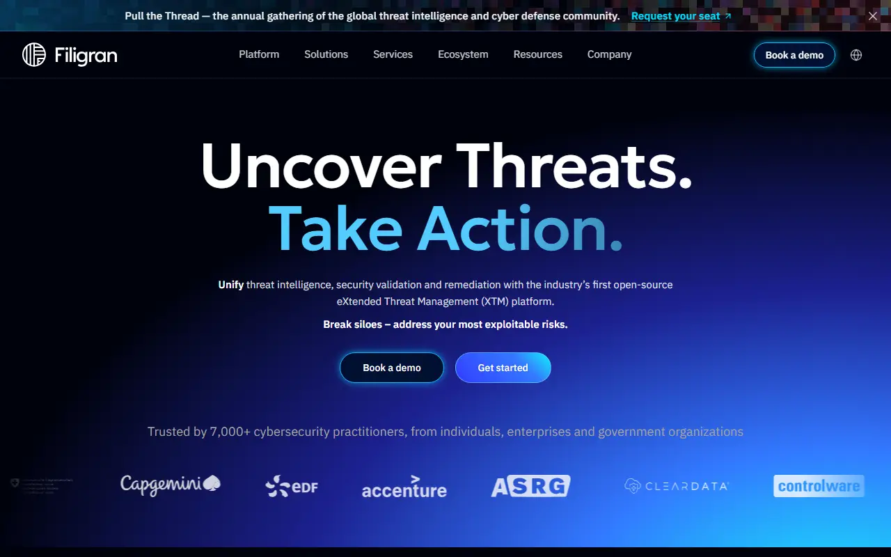 OpenCTI homepage screenshot