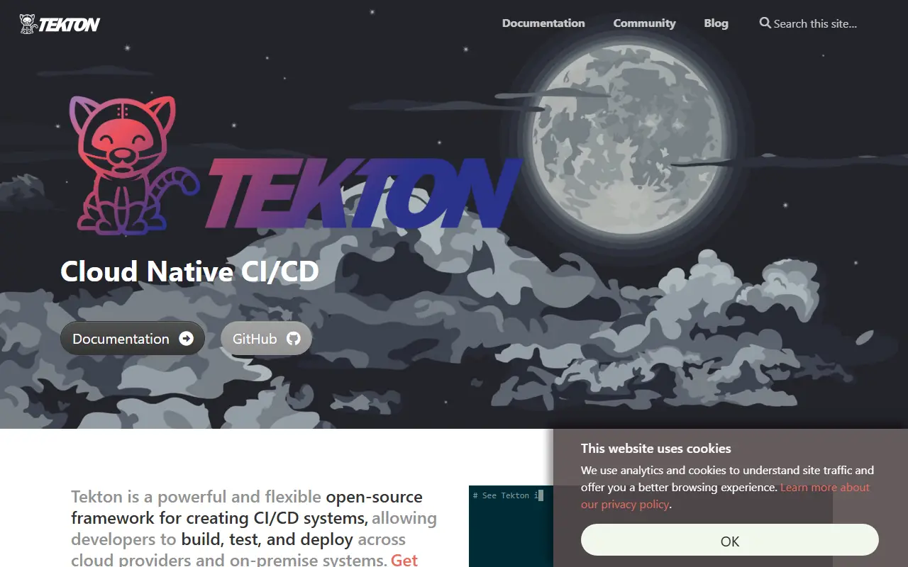 Pipeline homepage screenshot