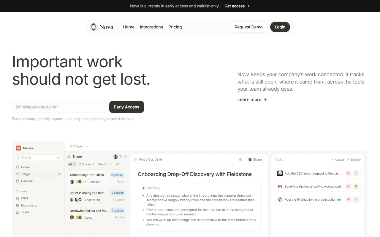 Scout homepage screenshot