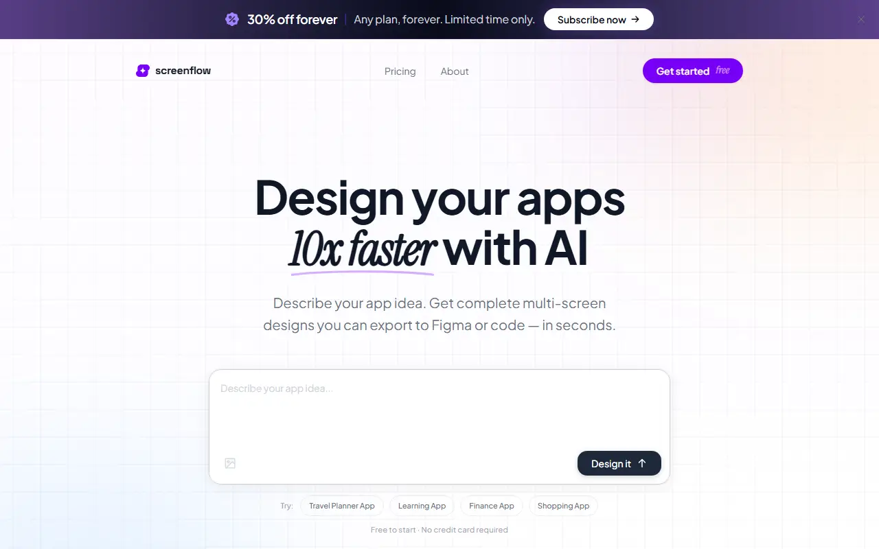 screenflow.dev homepage screenshot