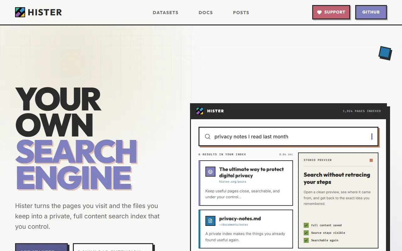 SearX homepage screenshot