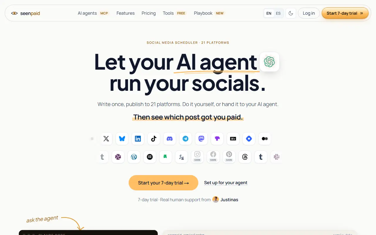 seenpaid homepage screenshot
