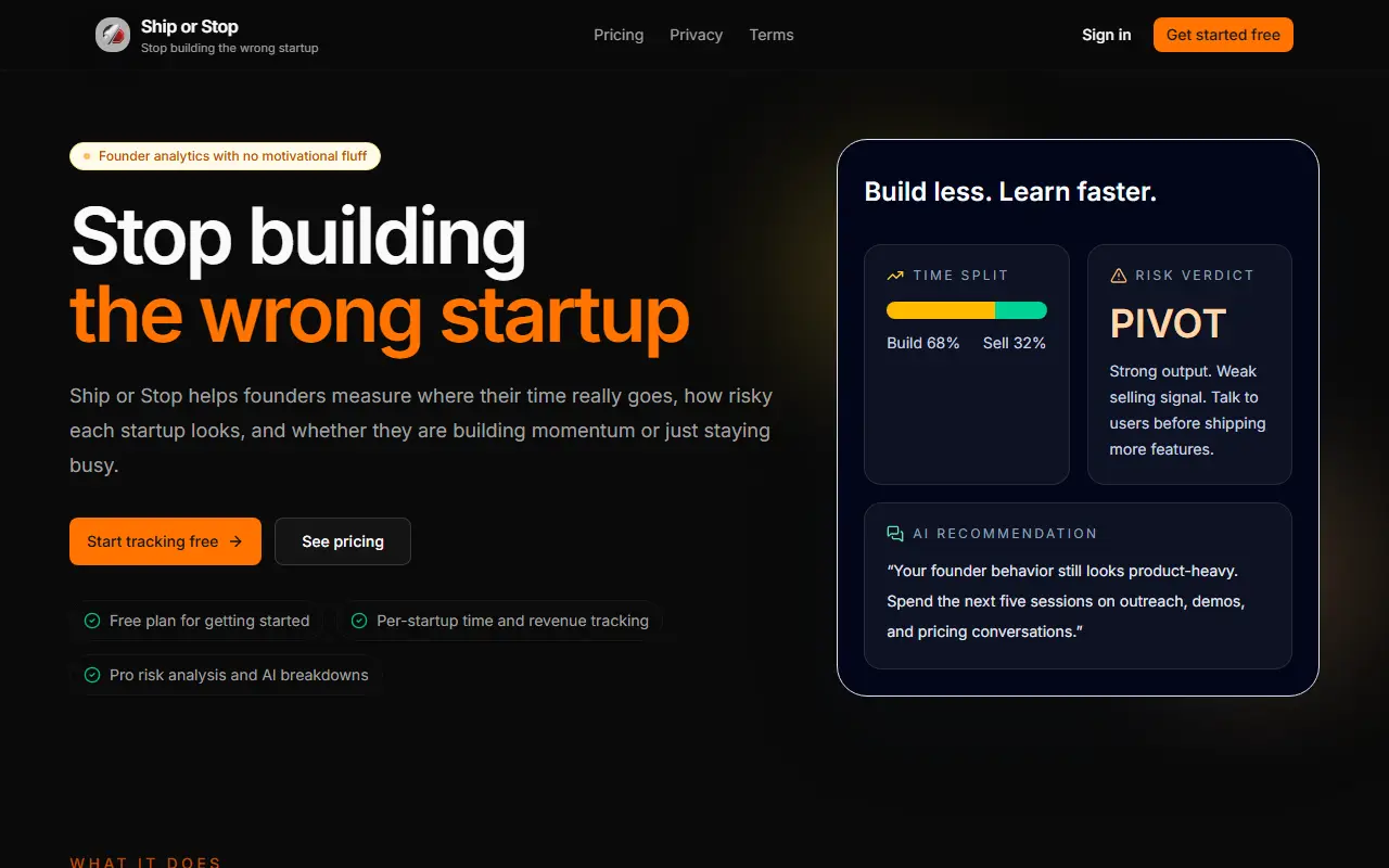 Ship Or Stop homepage screenshot