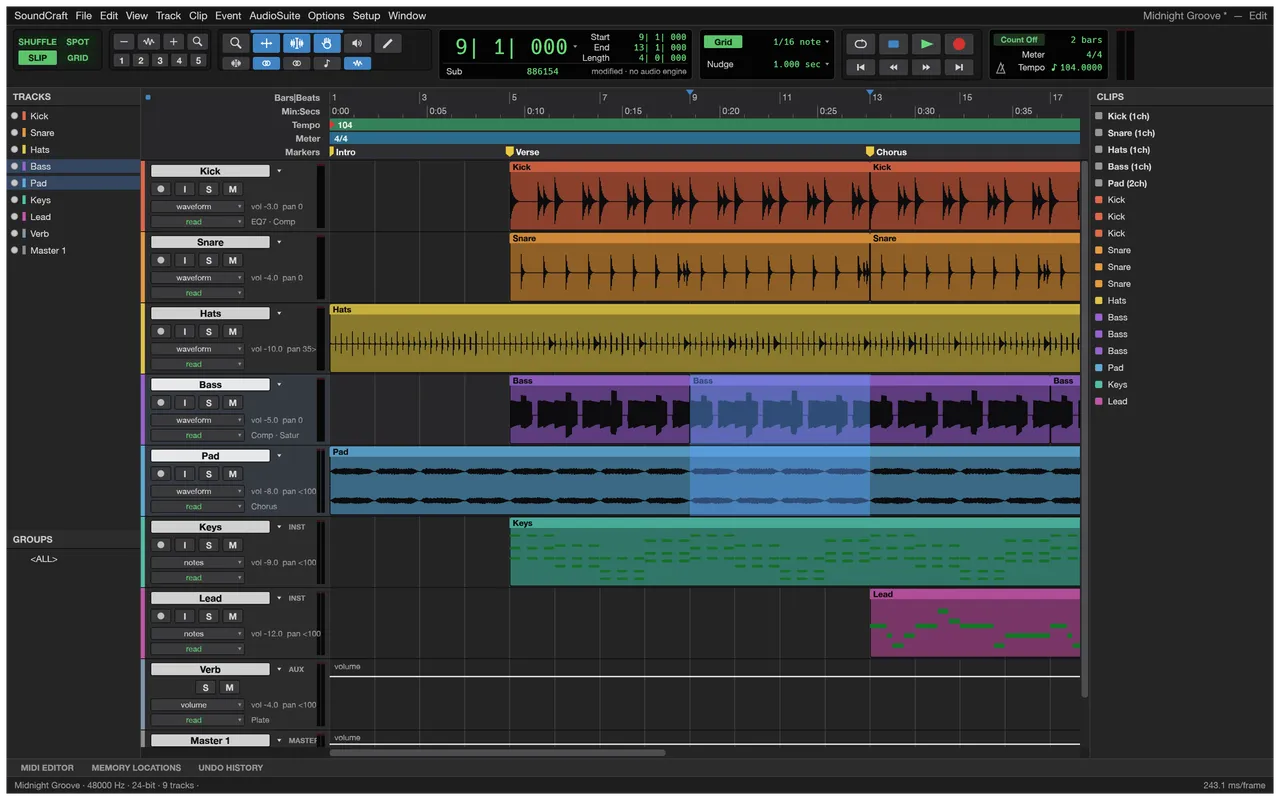 SoundCraft homepage screenshot