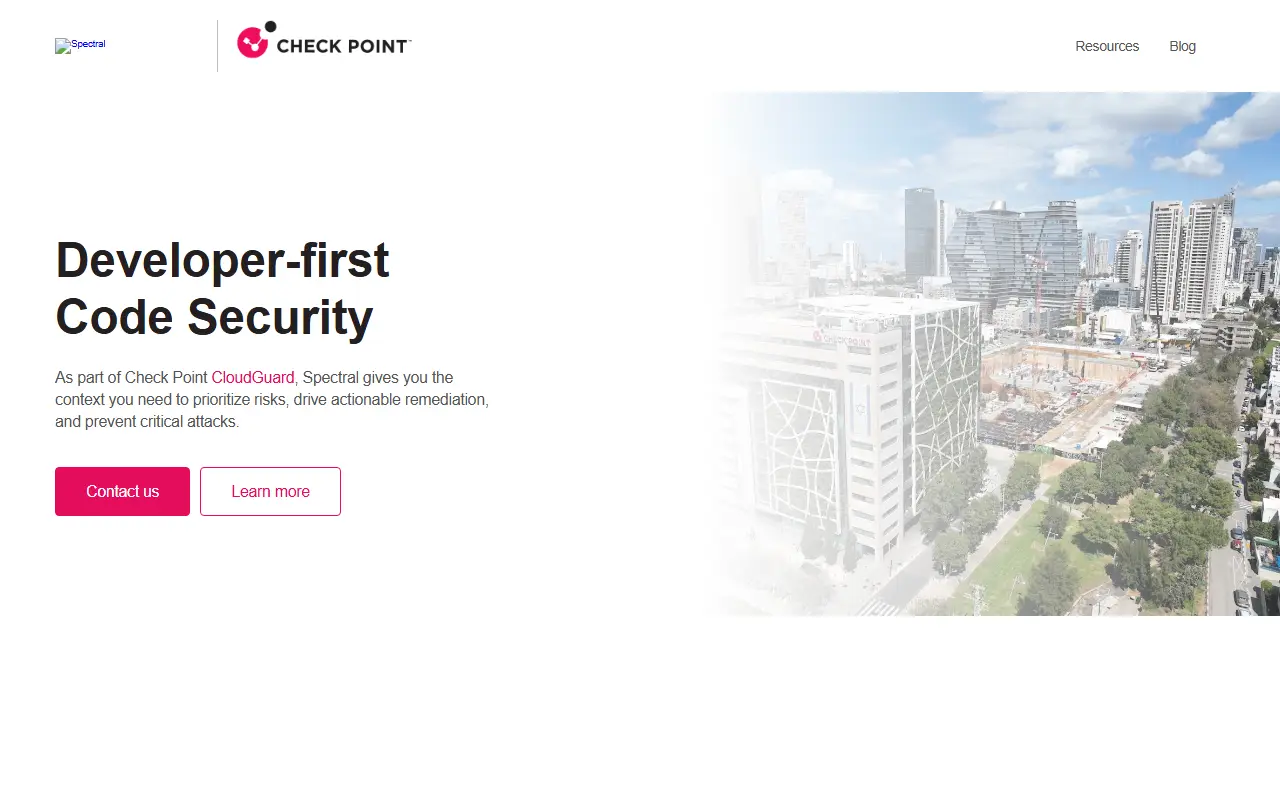 Spectral homepage screenshot