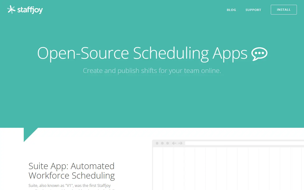 Staffjoy Suite homepage screenshot