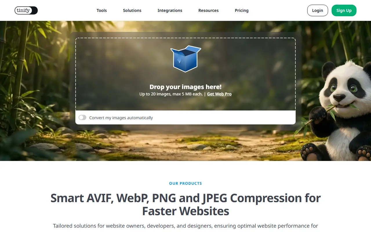 TinyPNG homepage screenshot