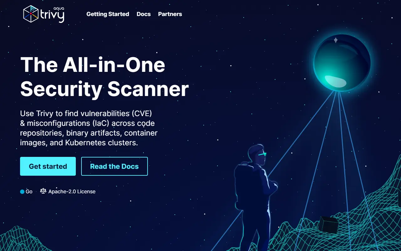 Trivy homepage screenshot