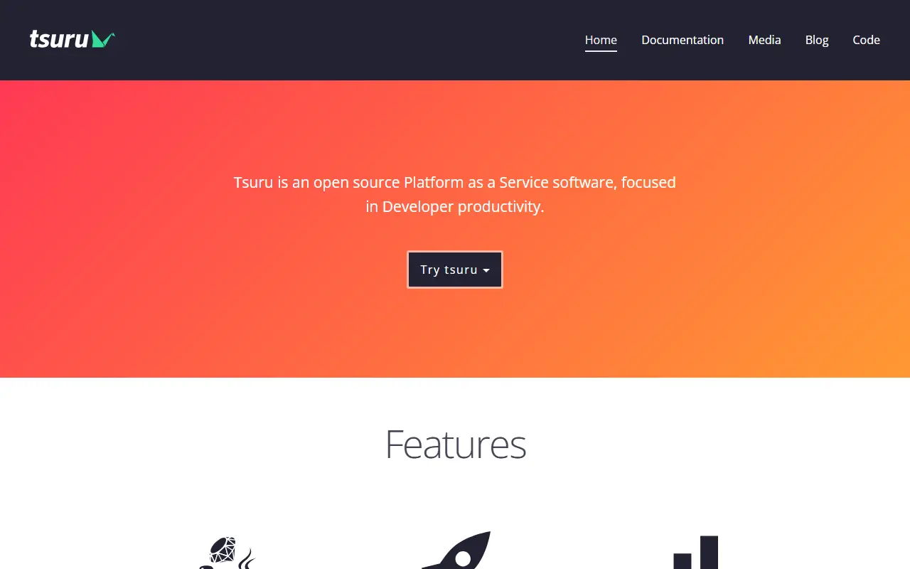 Tsuru homepage screenshot