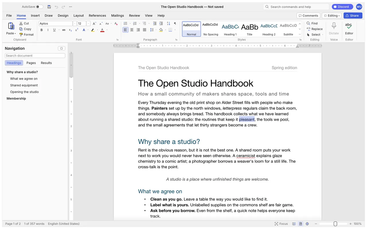 WordCraft homepage screenshot